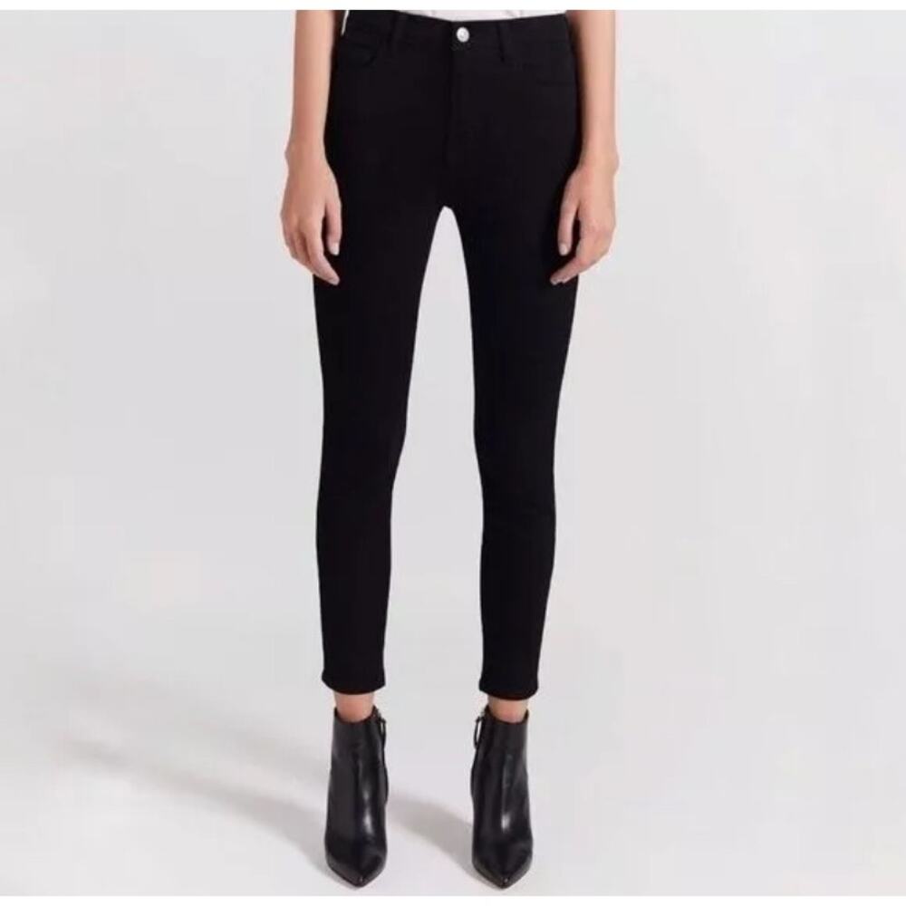 Current Elliott High Waist Stiletto 0 Stretch Black Jeans Women's Size 30